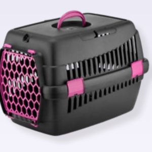 Shop Homepage 30 4DOG Deluxe Prepravka 49x35x32, 5cm - Čierno/ružová